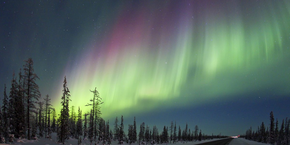 Лапландский заповедник Северное сияние