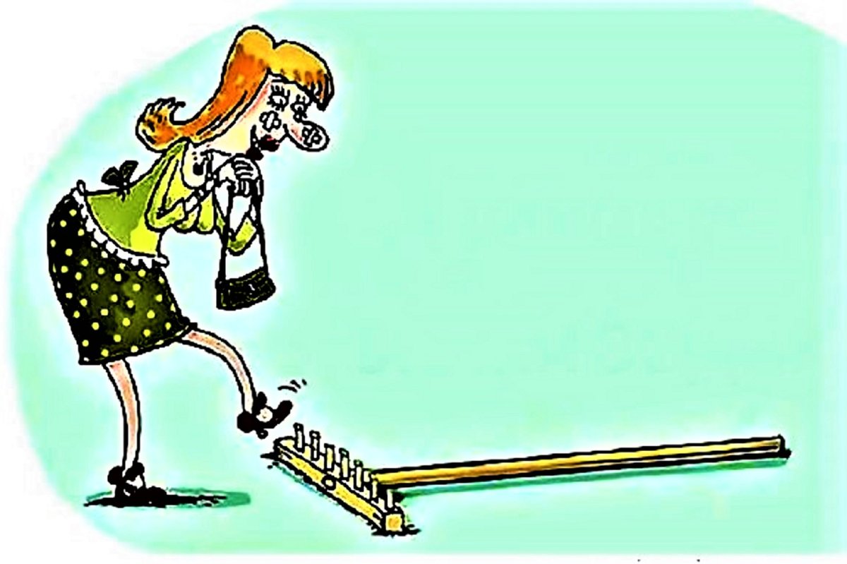 Мужчина с граблями