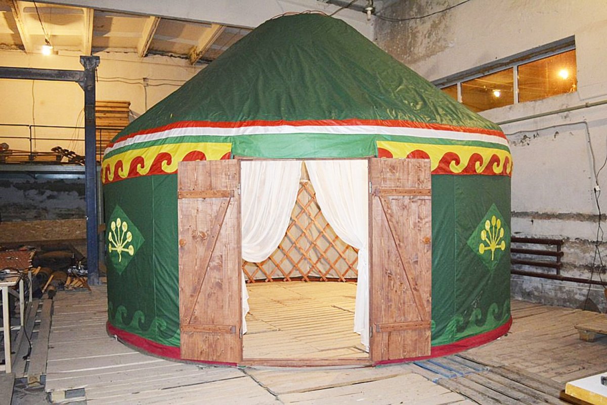 Башкирская юрта внутреннее убранство