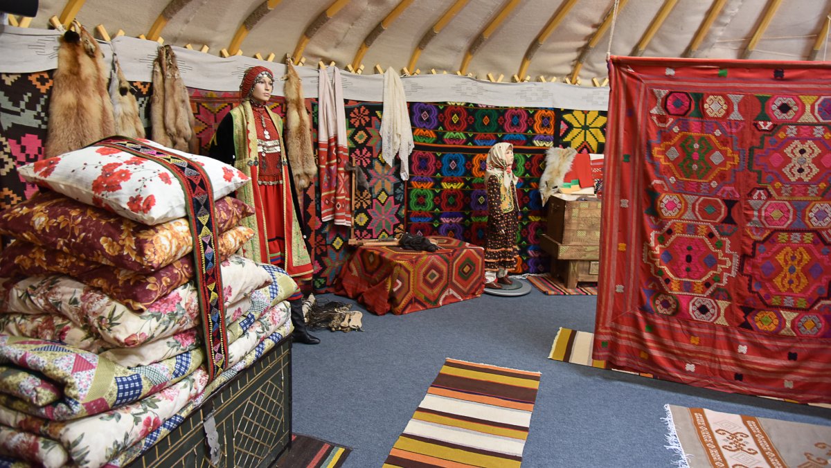 Казахская юрта убранство внутри