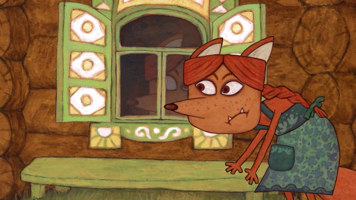 Лиса из мультика Жихарка