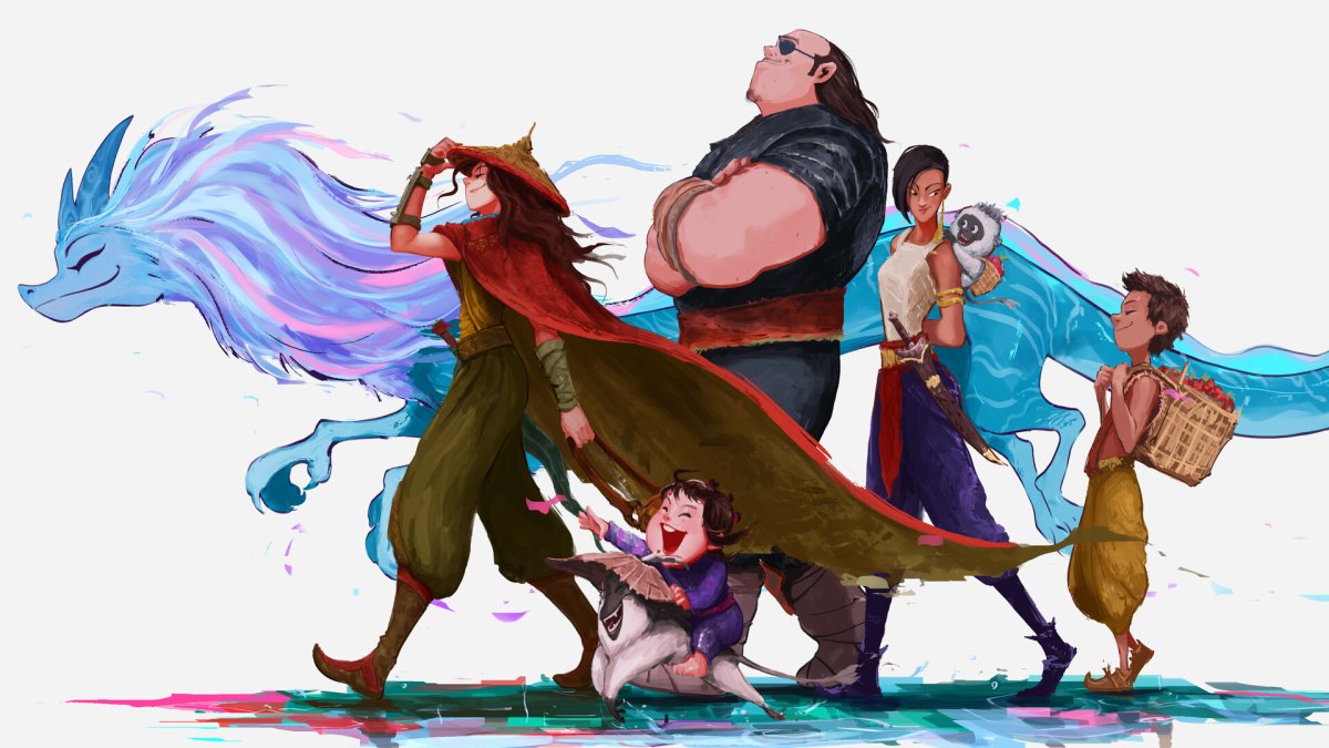 Райа и последний дракон хуманизация драконов