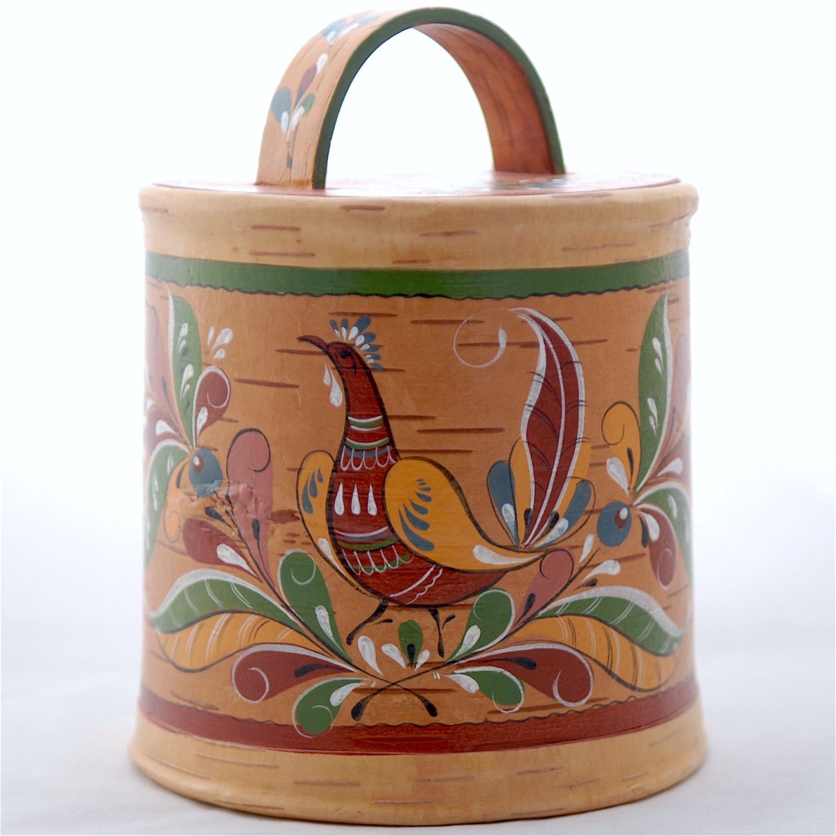 Расписные туеса из бересты