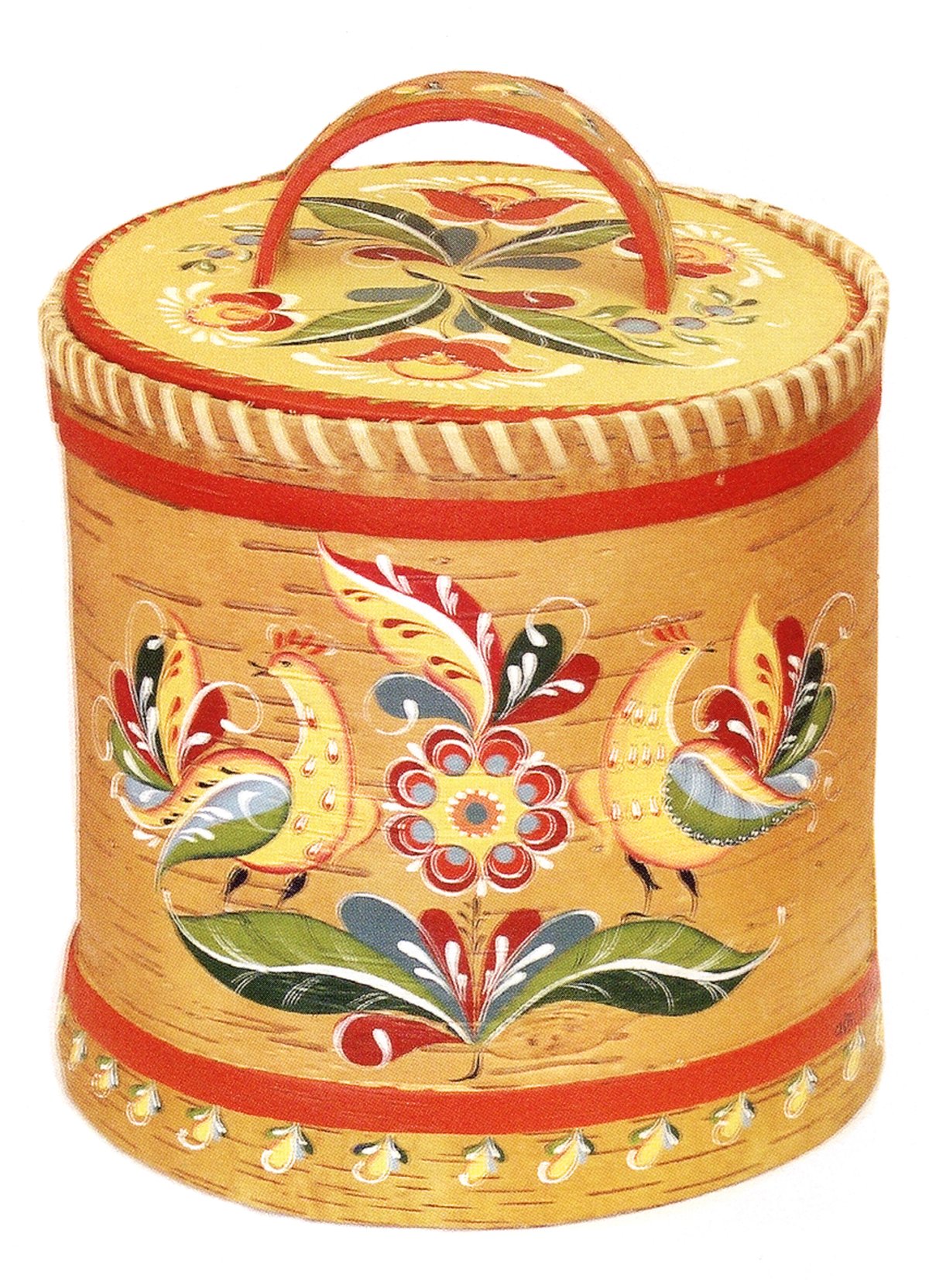 Туес из бересты "Глухарь"