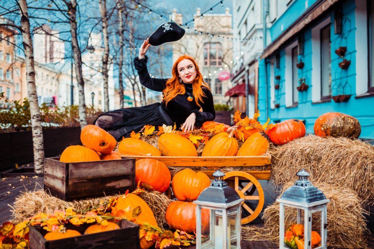 Фотосессия с тыквами