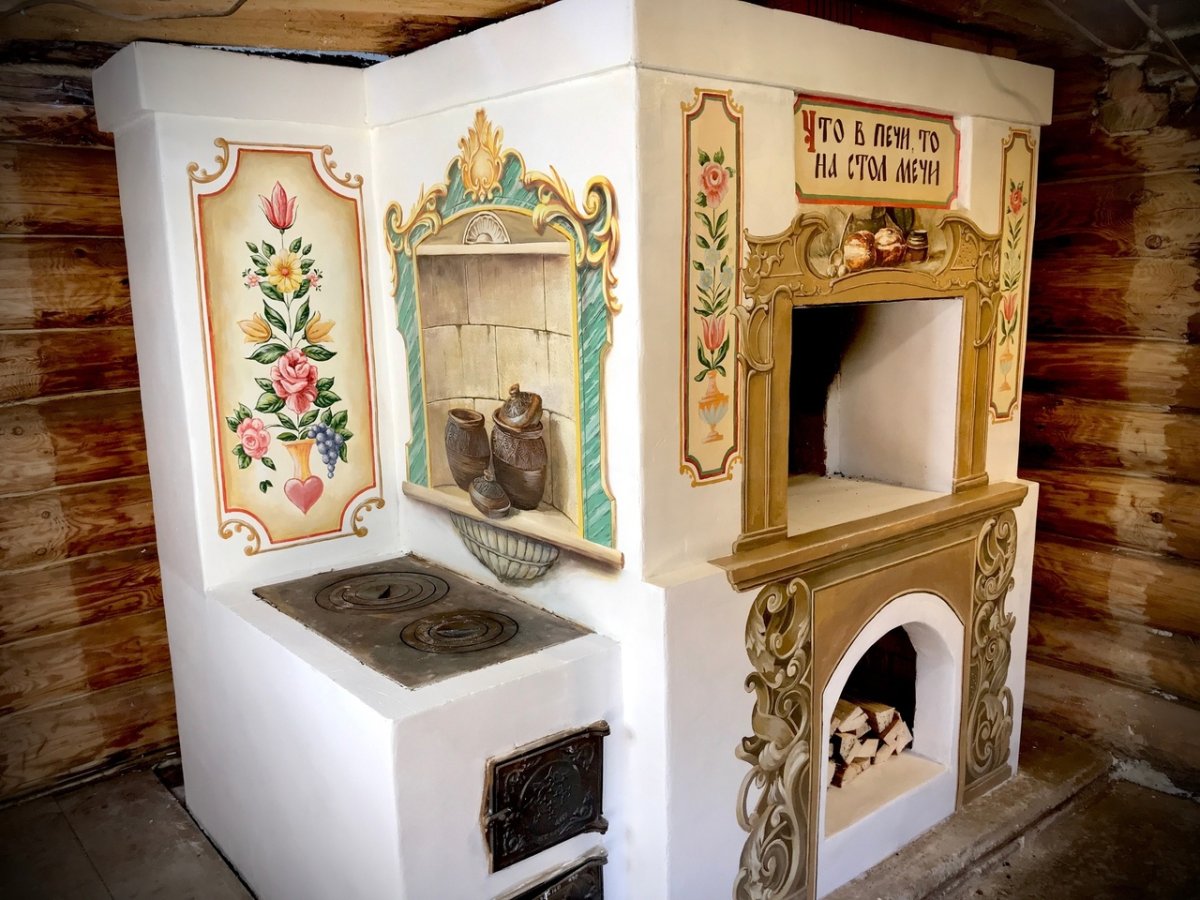 Роспись печи