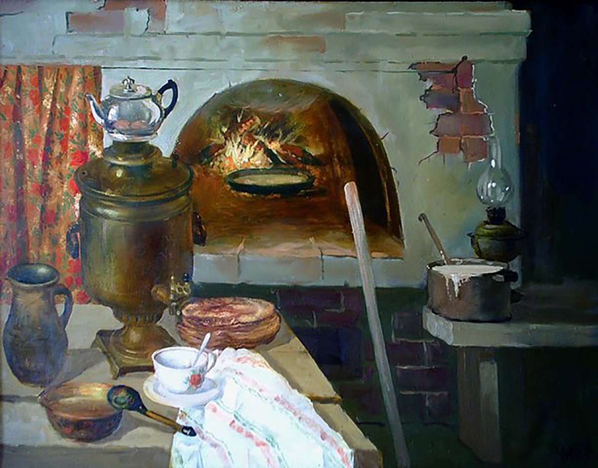 Михаил Чалов художник русская печь