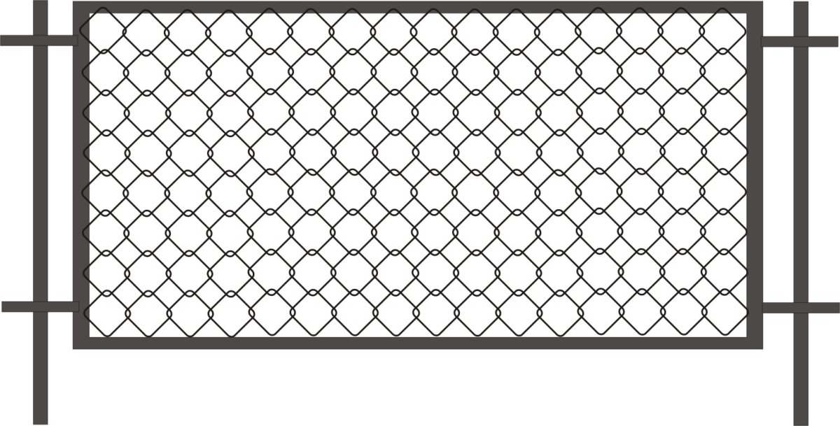 Забор сетка рабица