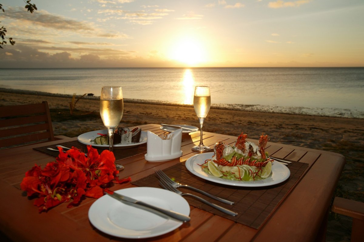 Закат на море