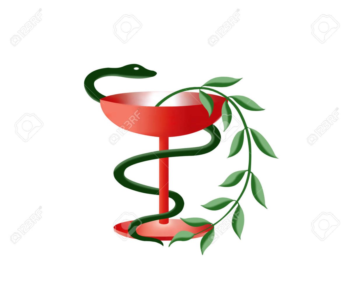 Чаша со змеей эмблема медицины