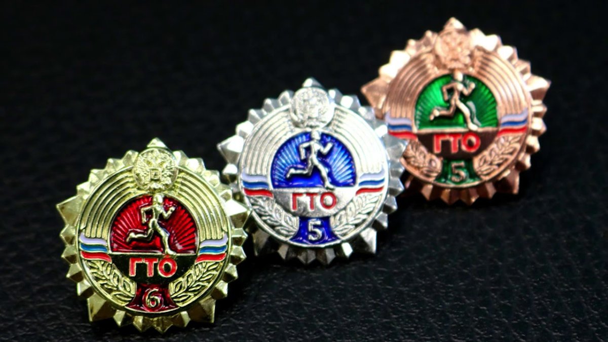 Значок ГТО рисунок