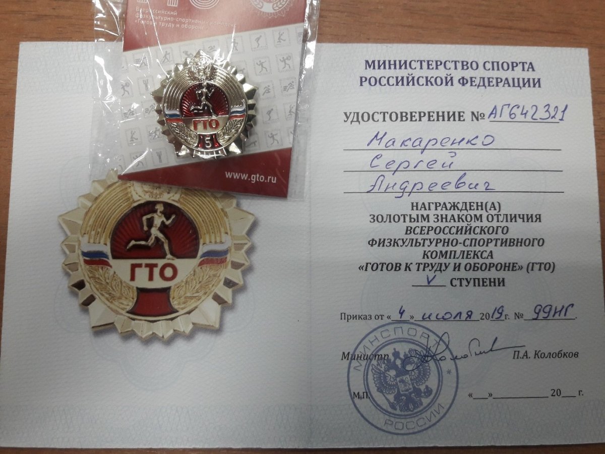 Символика ГТО