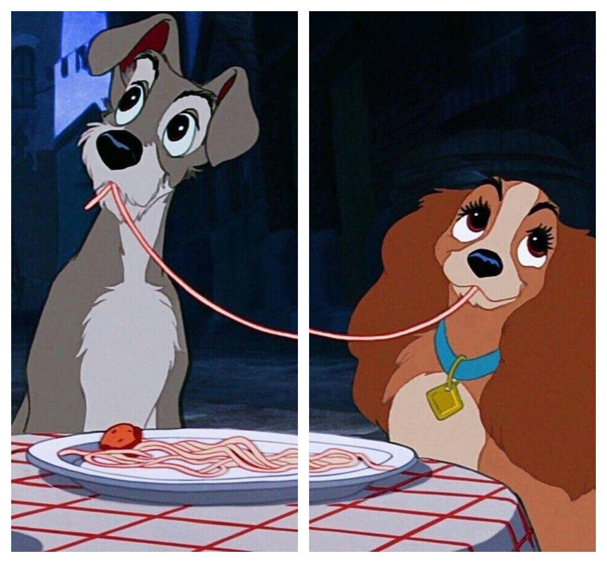 Леди и Бродяга спагетти