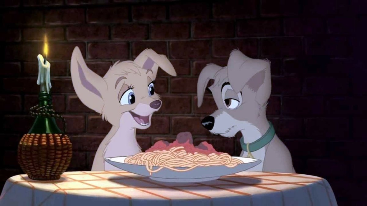 Леди и Бродяга мультфильм собаки