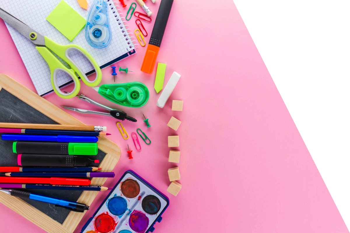 Коллаж школьные принадлежности