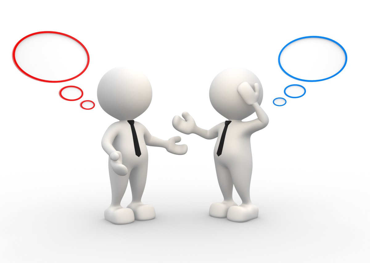 Разговор двух человечков