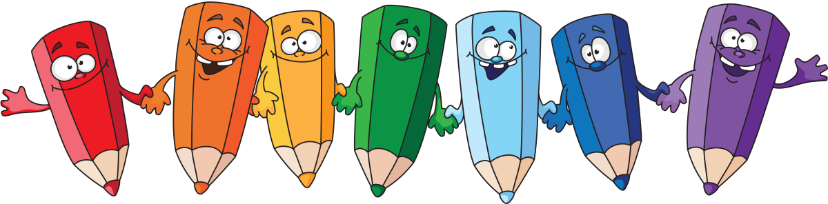 Цветные карандаши с мордочками