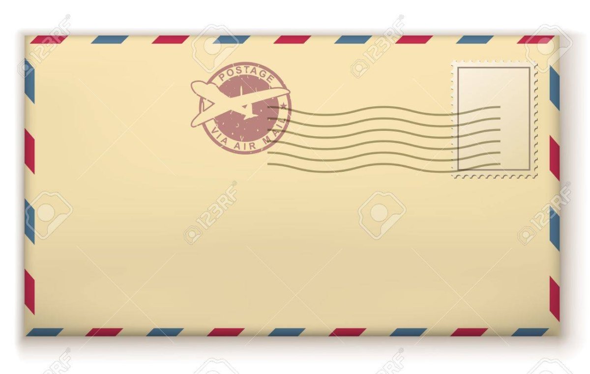 Рисунок конверта для письма для детей