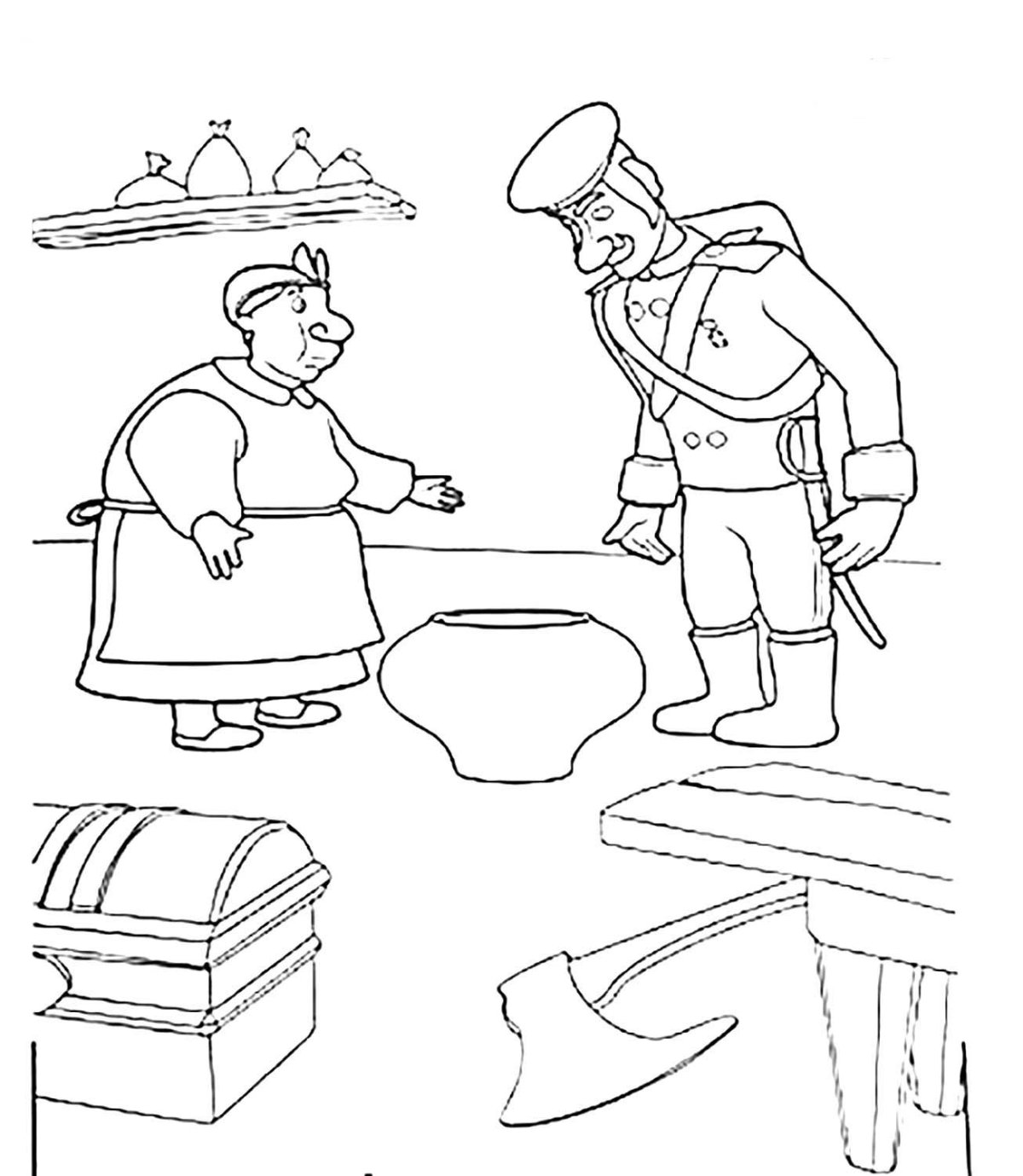 Каша из топора клипарт