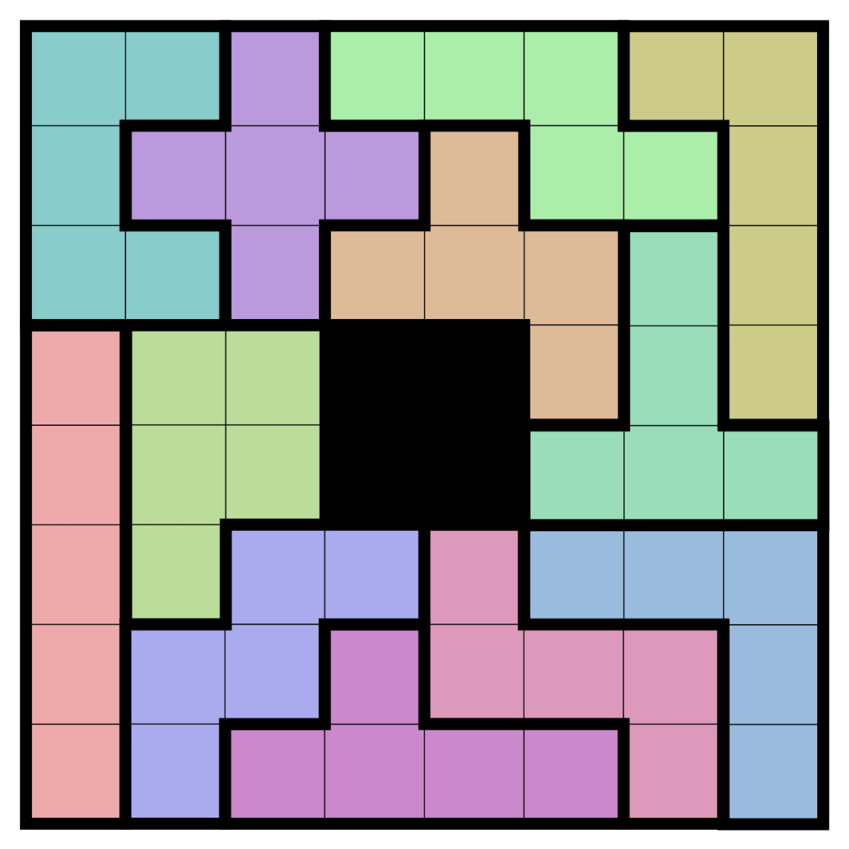 Пентамино квадрат 8 на 8
