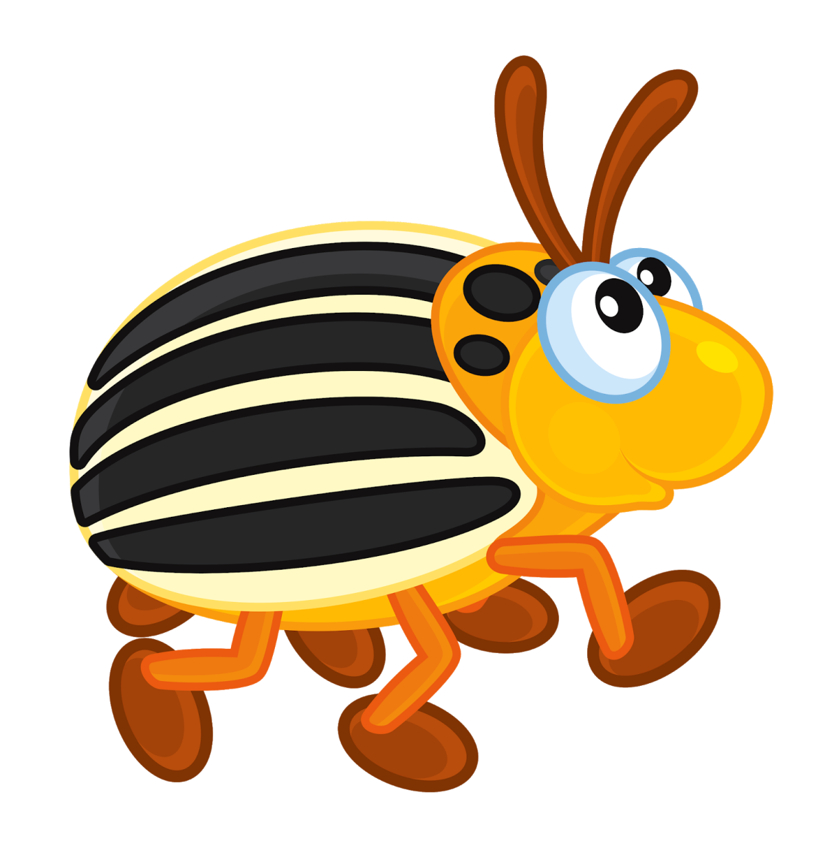 Колорадские жуки мультяшные