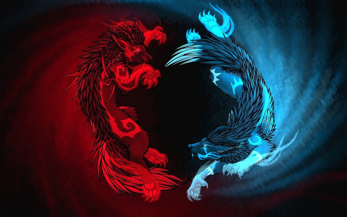 Инь Янь дракон и Феникс