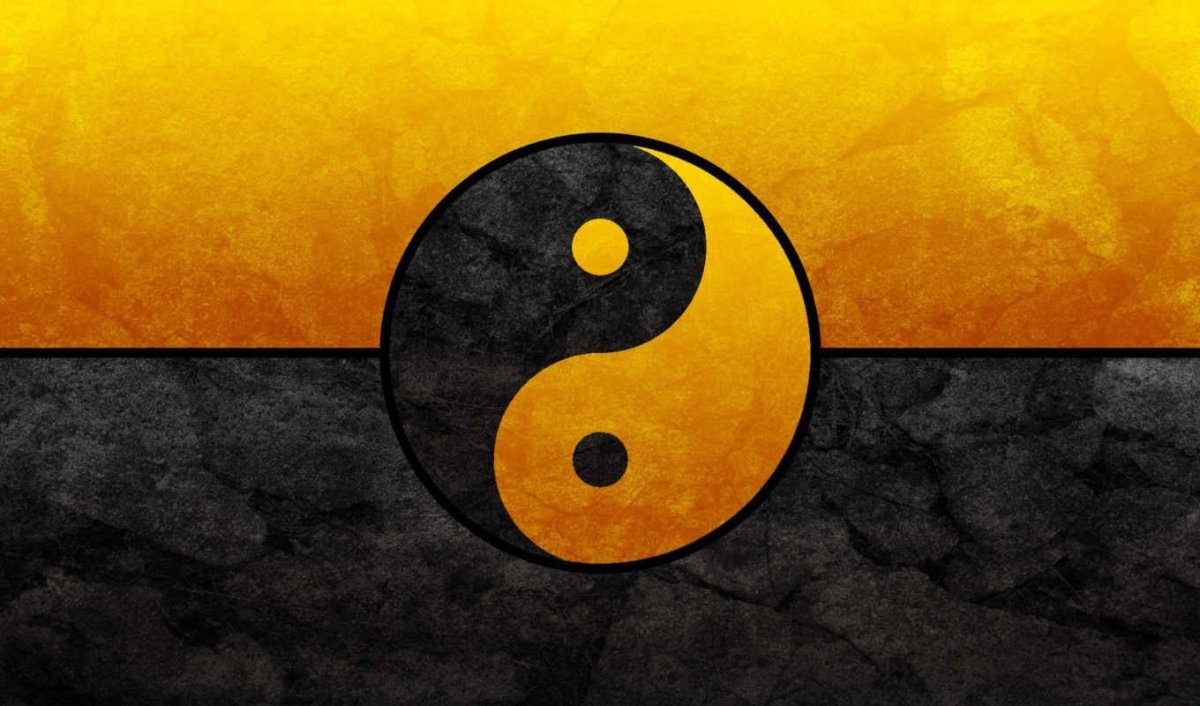 Инь Янь желтый