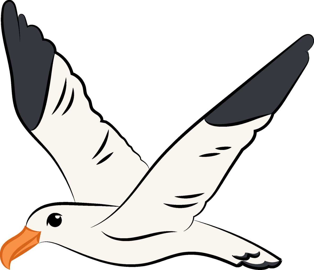 Чайки рисунок