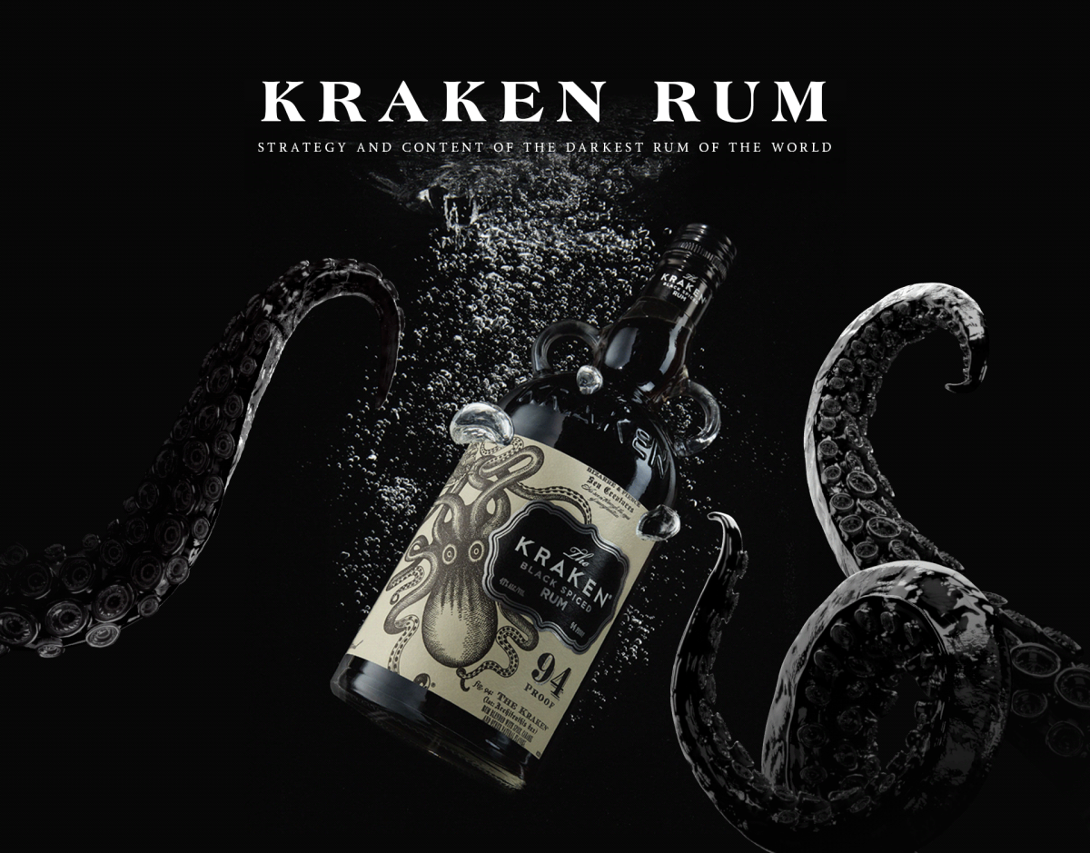 Осьминог на черном фоне