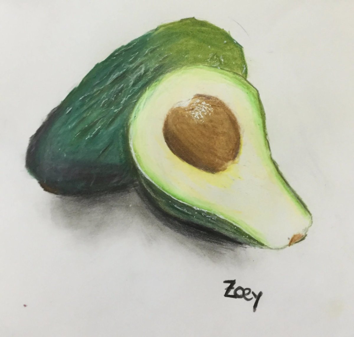 Авокадо рисунок