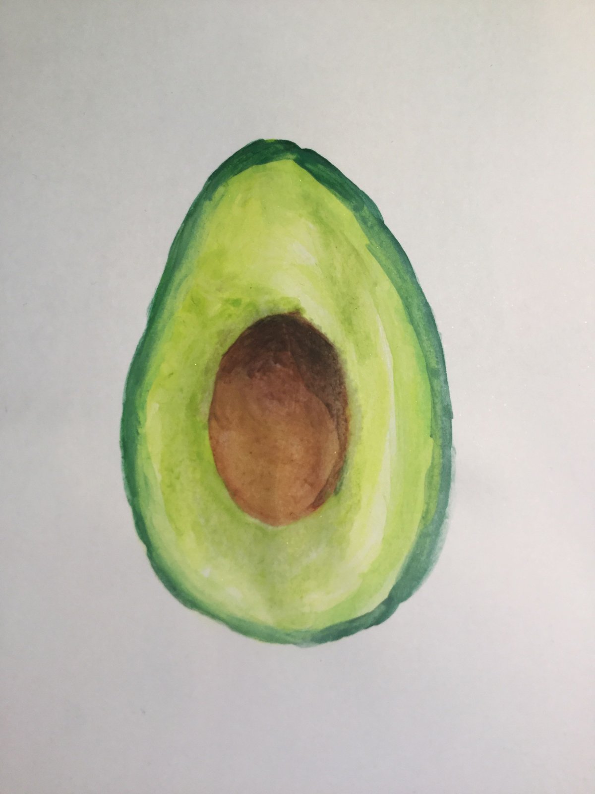 Авокадо карандашом
