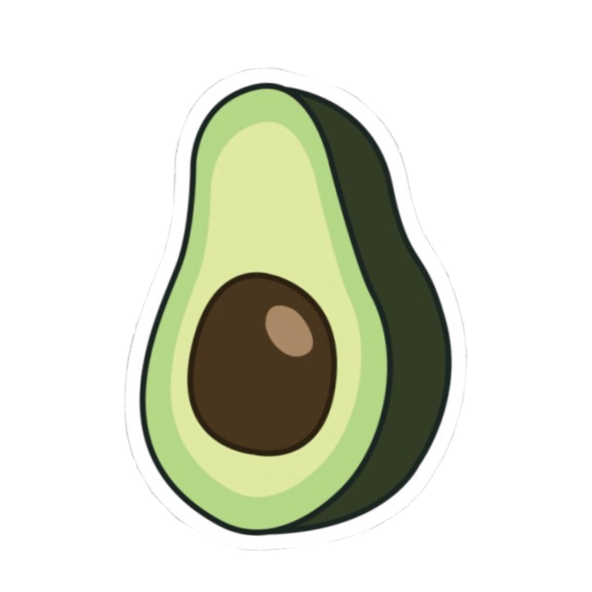Авокадо без фона