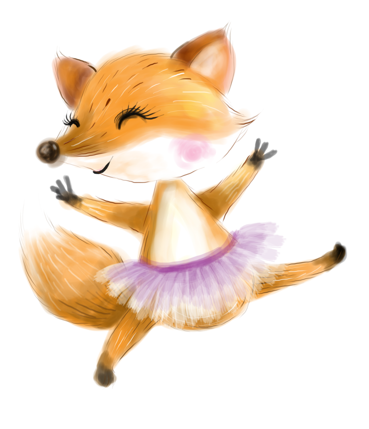 Лисичка мультяшная