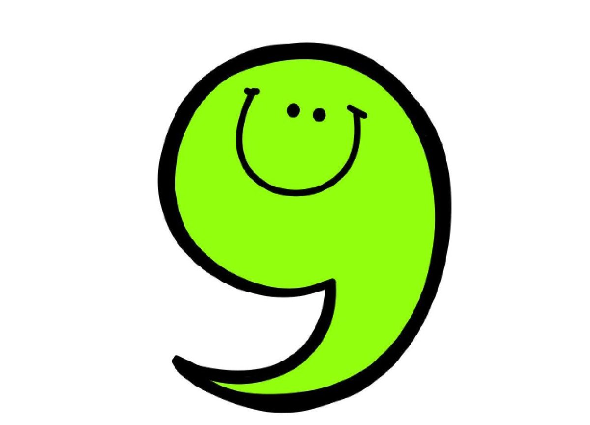 Запятая на прозрачном фоне