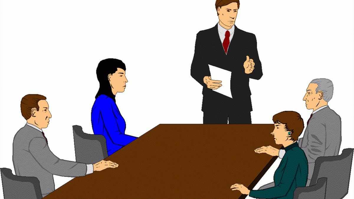 Совещание без фона