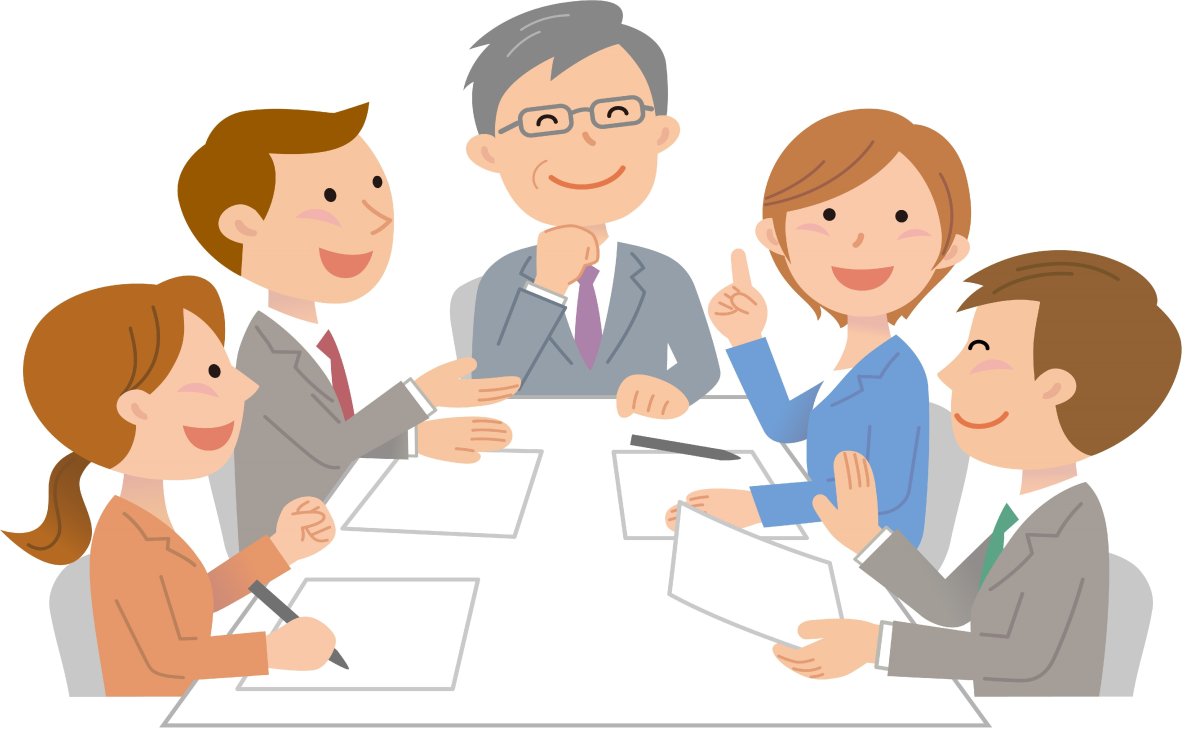 Собрание на белом фоне