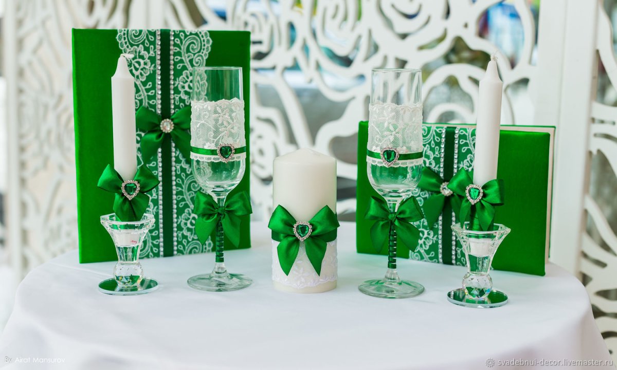 Сувениры на изумрудную свадьбу