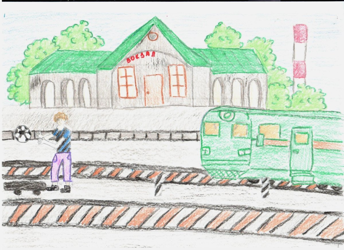 Рисование железная дорога