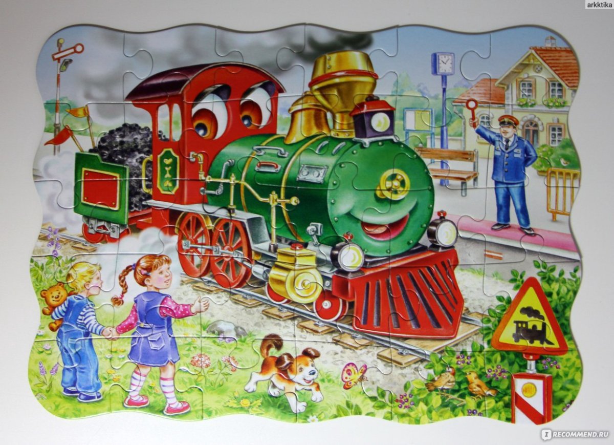 Пазлы Железнодорожный транспорт