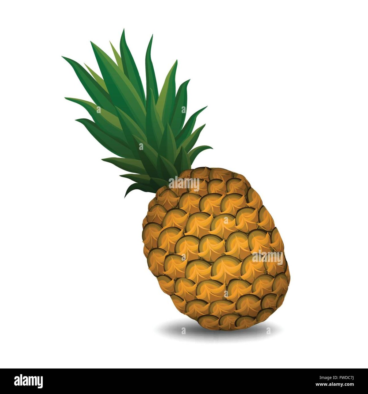 Карточки фрукты ананас