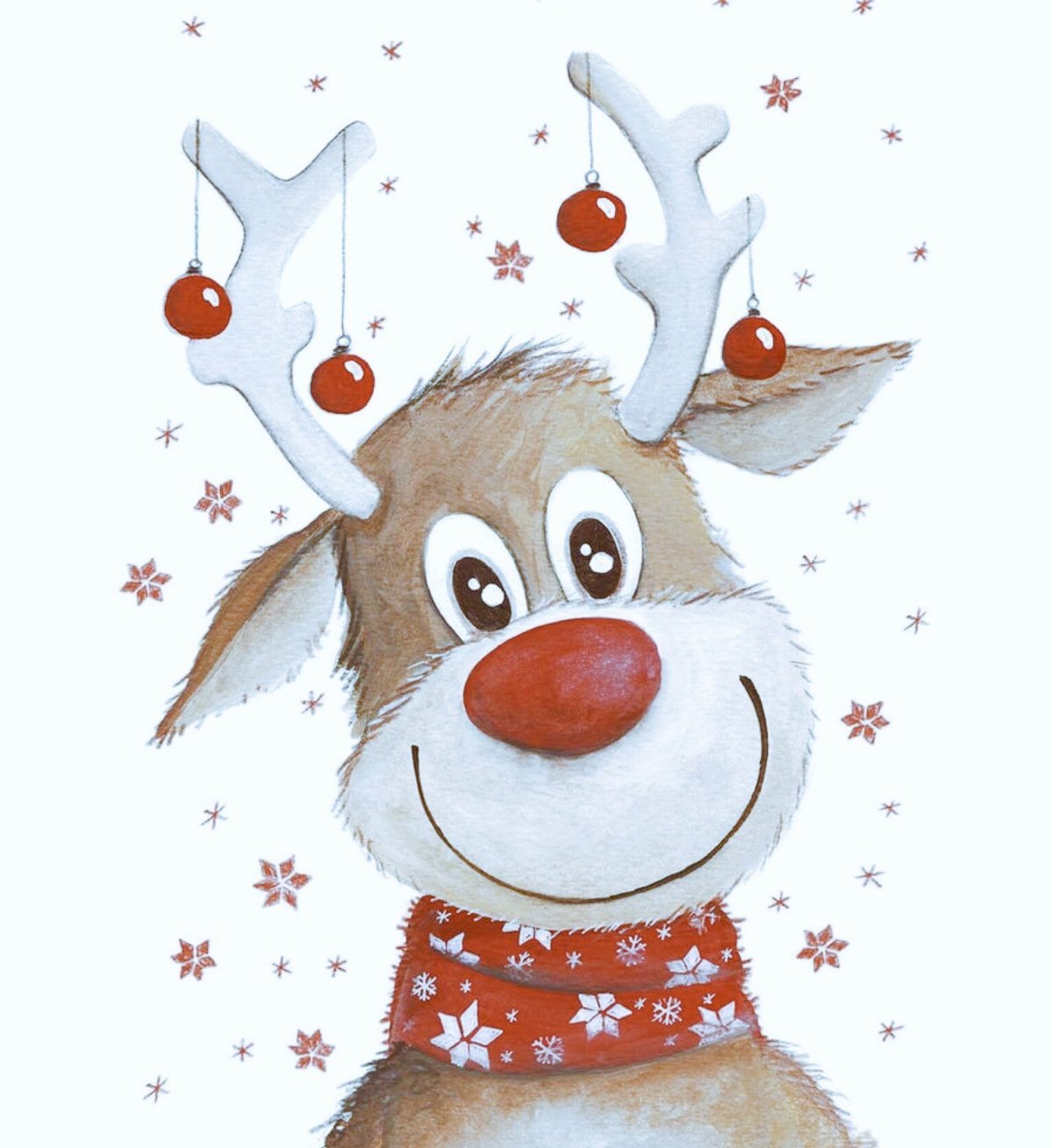 Олень мультяшный