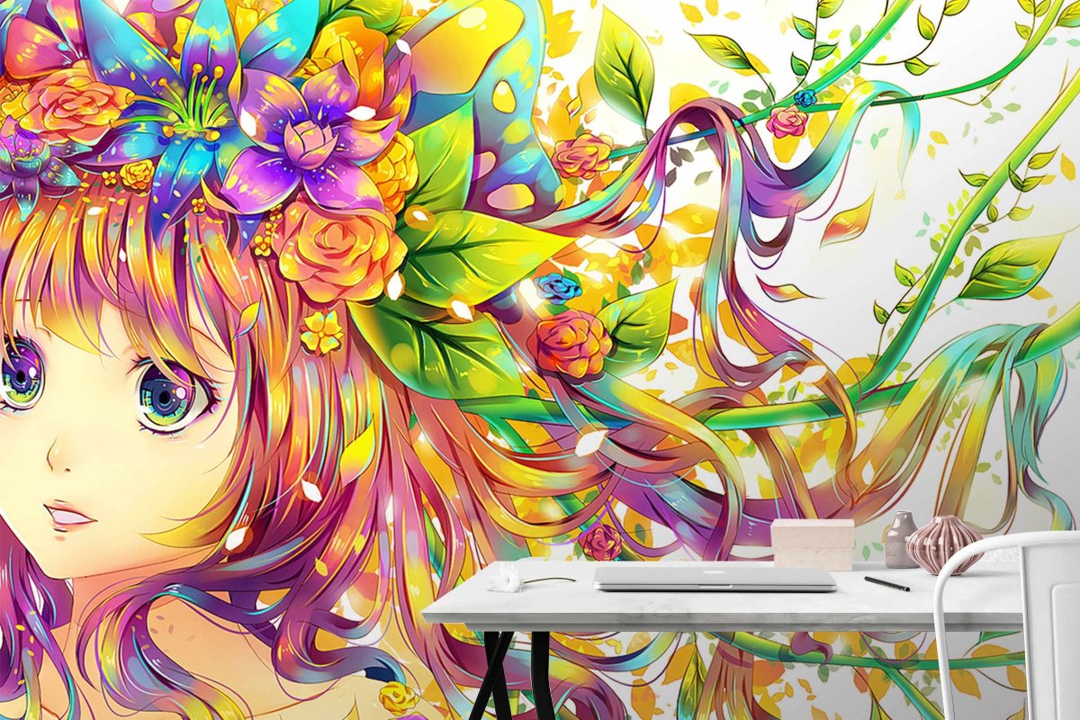 Аниме девушка лето