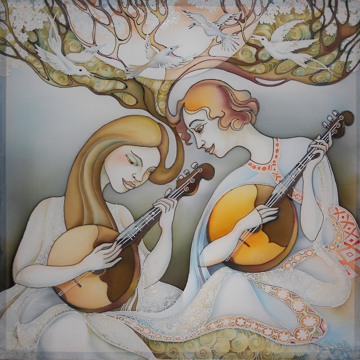 Батик музыкальные инструменты