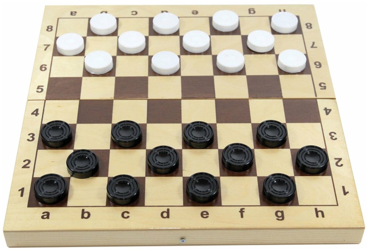 Шашки деревянные Десятое королевство