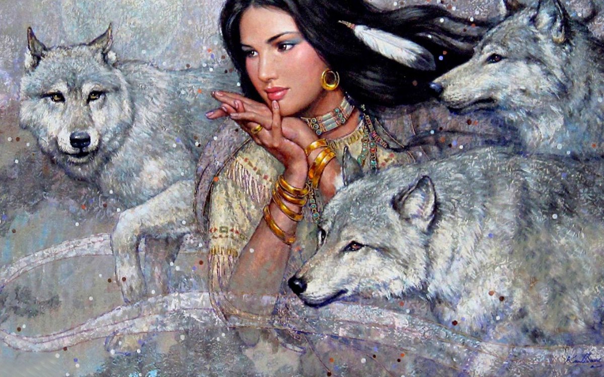 Карл Банг картины индейцы