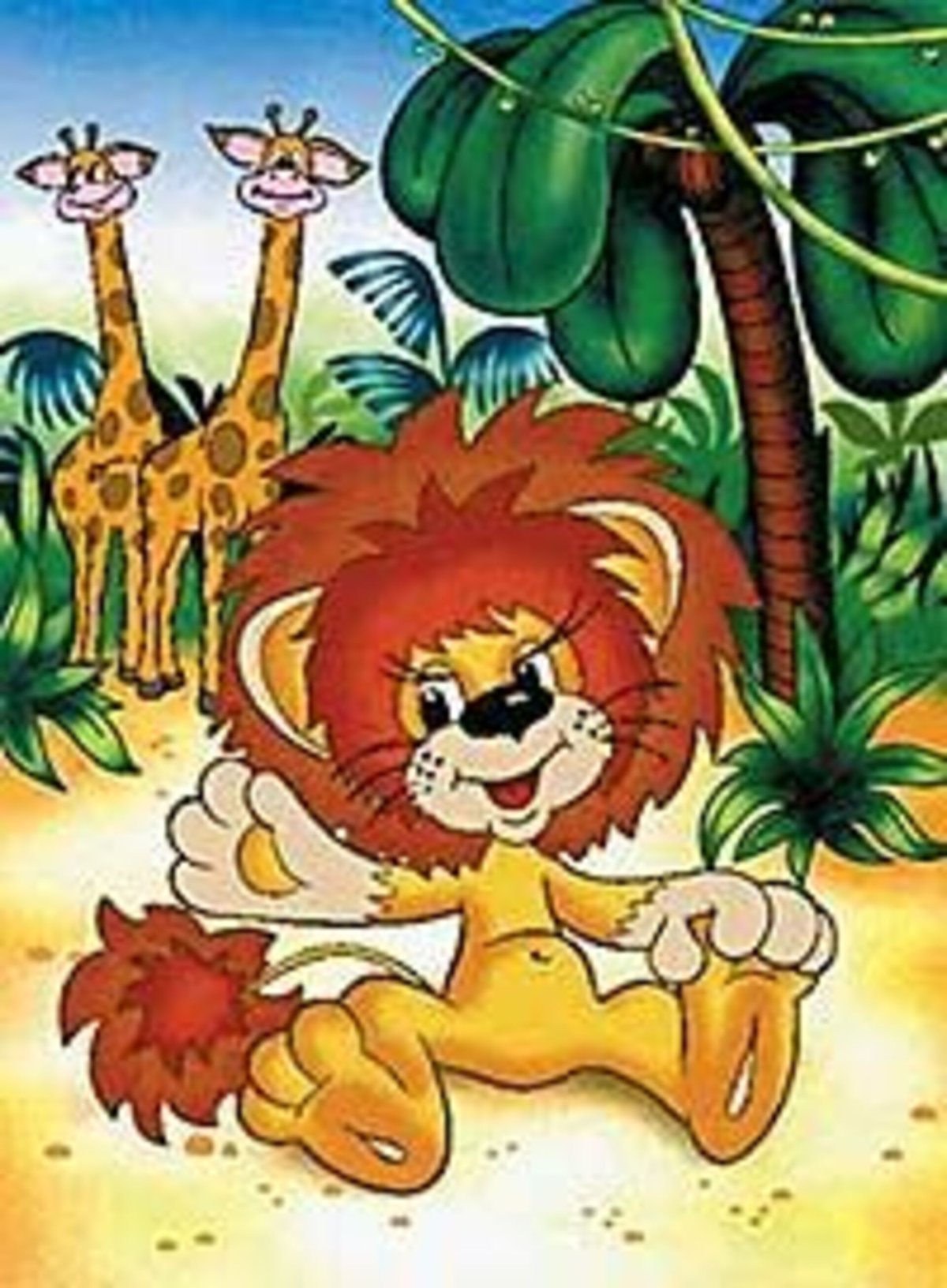 Мордочка львенка из мультика