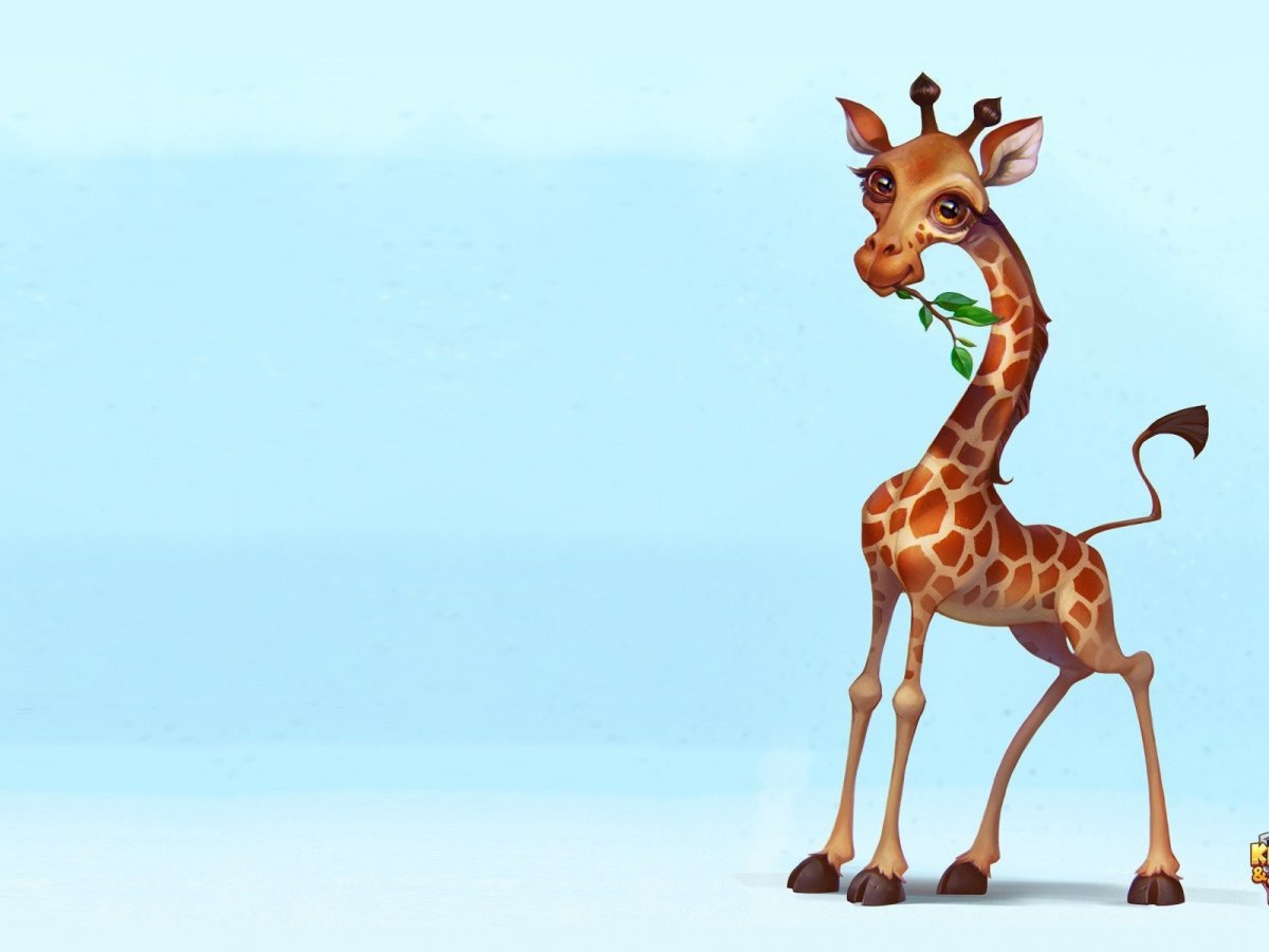 Заставка на рабочий стол Жираф