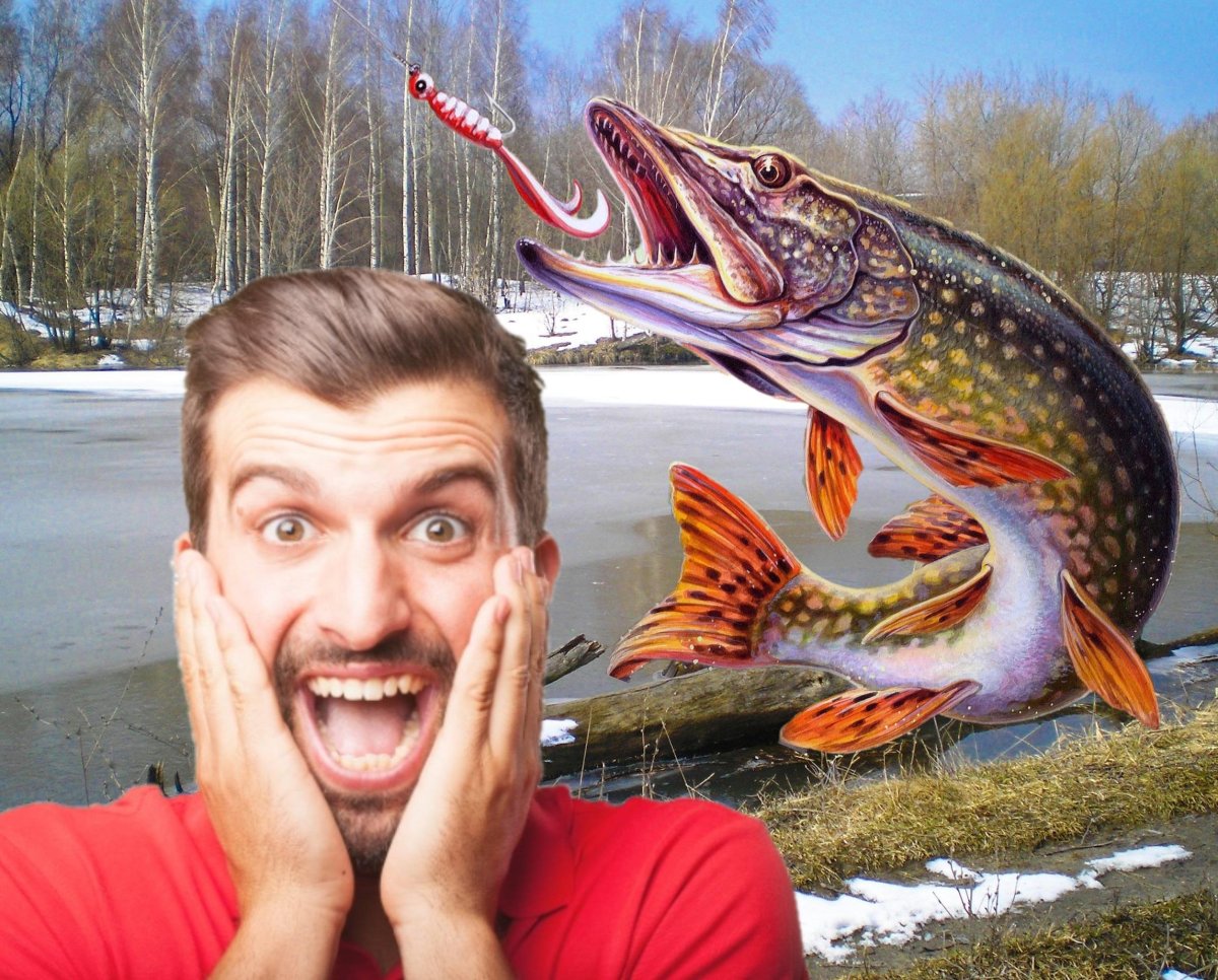 Поймал рыбу