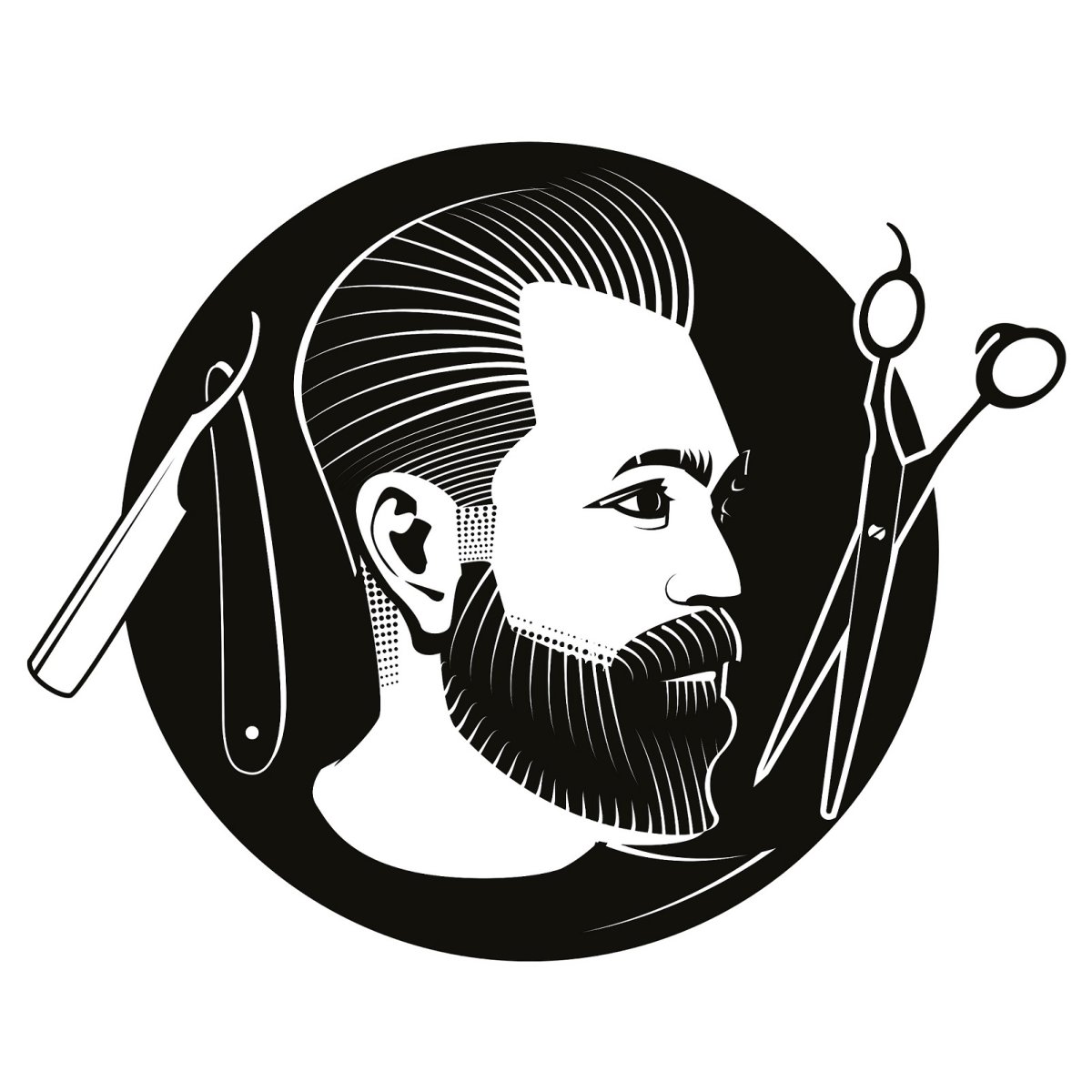 Мужской парикмахер логотип