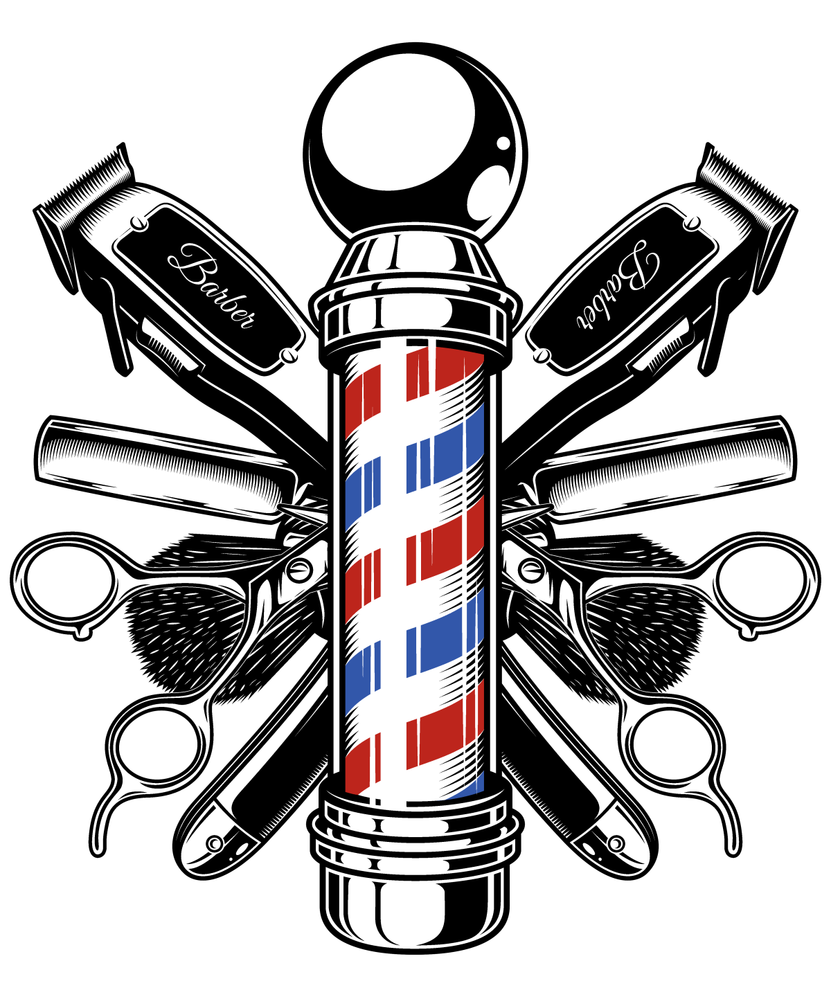 Стикеры для барбершопа